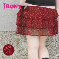 スターシフォンエアリーフリルティアードスカート