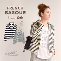 フレンチバスクテーラードジャケット［ボーダー］