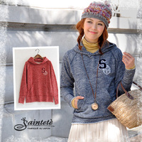 ヴィンテージロゴワッペンウールPOP裏毛スウェットフードプルオーバー