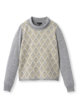 [L]ジルプルオーバニット/ライトグレー(211)