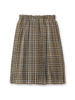 チェック柄プリーツスカート/ブラック(119)
