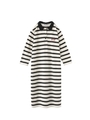 STRIPE RUGGER SHIRT DRESS/BLUE