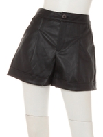 Sロールアップ風ショートPT/D/BLACK