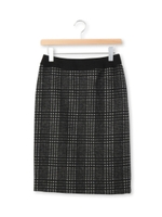 グレンチェックタイトスカート/ネイビー(293)