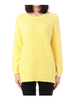 コットンロングニット/レモンイエロー(031)