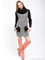 スカラップニーハイブーツ/ピンク