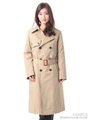 ハイカウントギャバトレンチコート/ベージュ