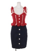 Kz ニットデニムO/P/レッド