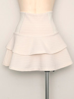 ぺプラムカットスカート/OFF WHITE