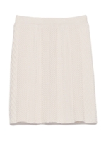 タイトニットミニスカート/WHT