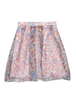 フラワーオーガンジーフレアスカパン/PNK