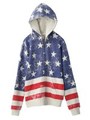 STAR & STRIPES SWEAT HOODIE/ブラック