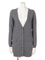 VINTAGEBTTON CARDIGAN/ワイン(070)