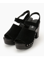 スウェードサボサンダル/キャメル