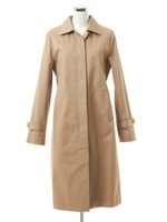 ステンカラーロングコート/ベージュ
