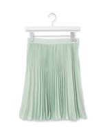 バックサテンプリーツスカート/ライトグリーン(021)