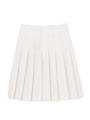 切り替えプリーツスカート/オフホワイト(003)