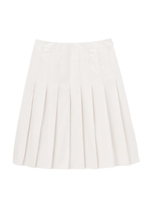 切り替えプリーツスカート/オフホワイト(003)