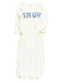 スノープリントTシャツドレス/WHT