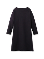 バックリボンボトルネックポンチワンピース/ベージュ(052)