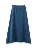 FAISA DENIM マキシスカート/ブルー(092)