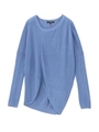 V字カットドロップショルダーニット/ライトブルー(091)