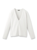 【VERY4月号掲載】[L]V開きニットカーディガン/ライトグレー(011)