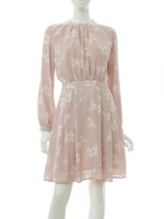 【andGIRL3月号/sweet3月号掲載】梨地スタンドカラーワンピース/ホワイト