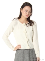 ふわるんボタンカーディガン/ベビーピンク