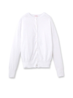 クルーネックニットカーディガン/ホワイト(001)