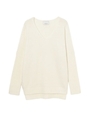 スリットOサイズニットTOP/BLACK