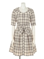 LOW COLLAR SHIRT DRESS/ホワイト(031)