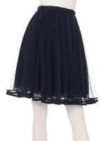 TULE FLAIR SKIRT/ネイビー(120)