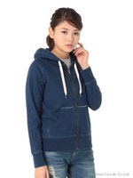 インディゴ裏毛パーカー/ブルー(110)