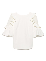 スリーブフリルブラウス/WHT