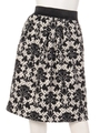 フラワープリントタックスカート/Ivory