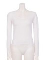 BACKオープンニットTOP/WHT
