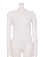 BACKオープンニットTOP/WHT