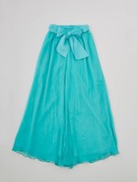 シルクストライプワイドパンツ/BEIGE