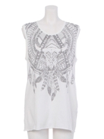 Native Art タンクトップ/オフホワイト