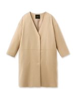 Vネック羽織コート/ネイビー(093)