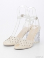 [LILICIOUS]クリアビジューサンダル/WHITE