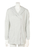 【Latina】【ANAP】裏毛ZIPビックフードパーカー/ライトグレー(007)