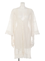 【anap mimpi】フリンジ付ロングカーディガン/IV