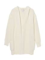 【O】フード付ニットCD/BLUE