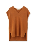 フレンチスリーブVネックニット/アイボリー(004)