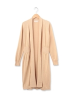 ベルト付きロングニットカーディガン/ネイビー(093)