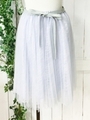 ボリュームチュールスカート/ホワイト