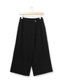 ラップ風ポンチワイドパンツ/オフホワイト(003)