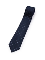 小花柄シルクネクタイ/ブラウン(642)